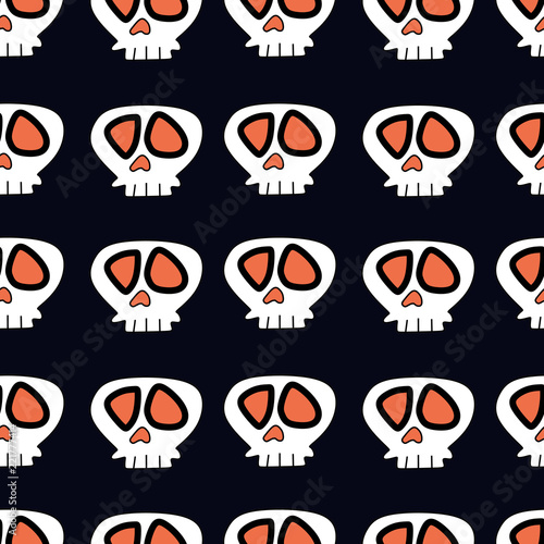 Trendy skull head seamless ...