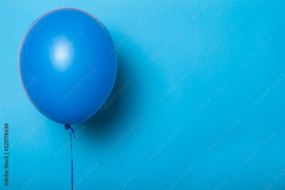 Blue balloon isolated mockup, empty space for text, logo. Blue balloon isolated mockup, empty space for text, logo.