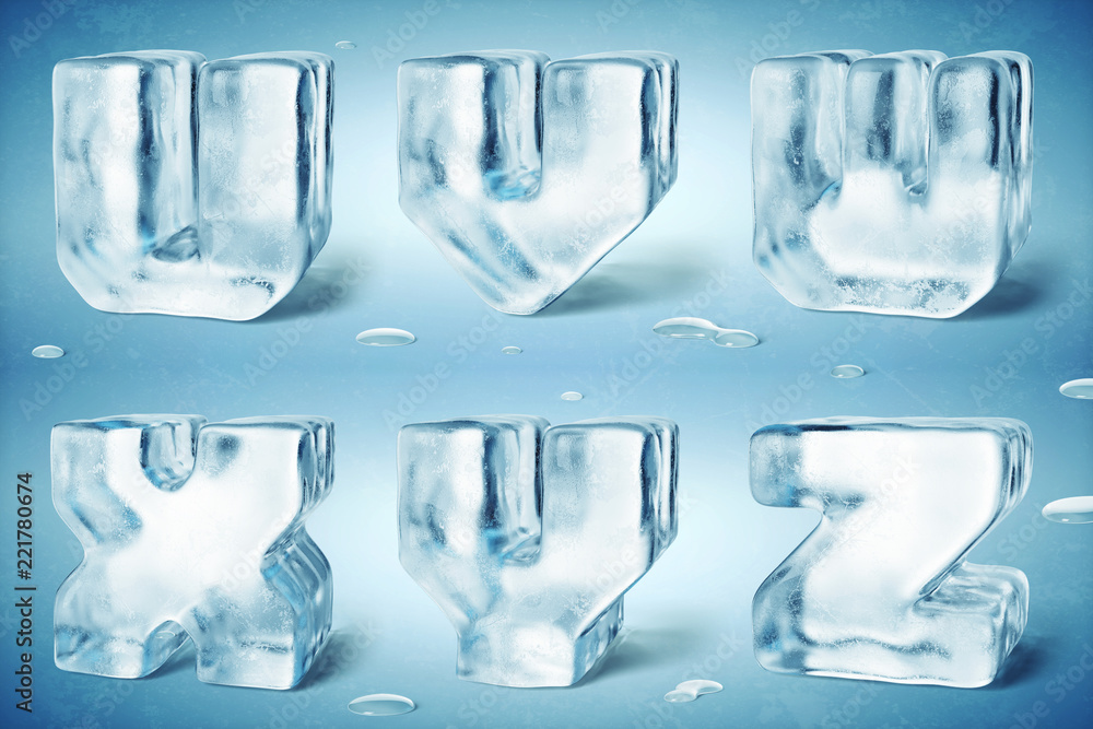 Giant Letter and Number Ice Cube Molds: Frozen Words