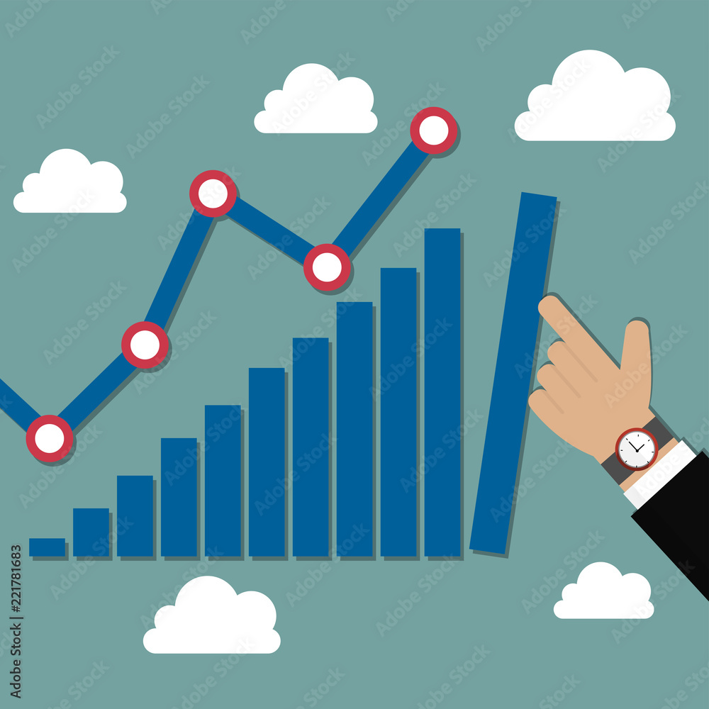 Graph, Chart icon. Let profits run concept icon vector Graph, Chart icon. Let profits run concept icon vector