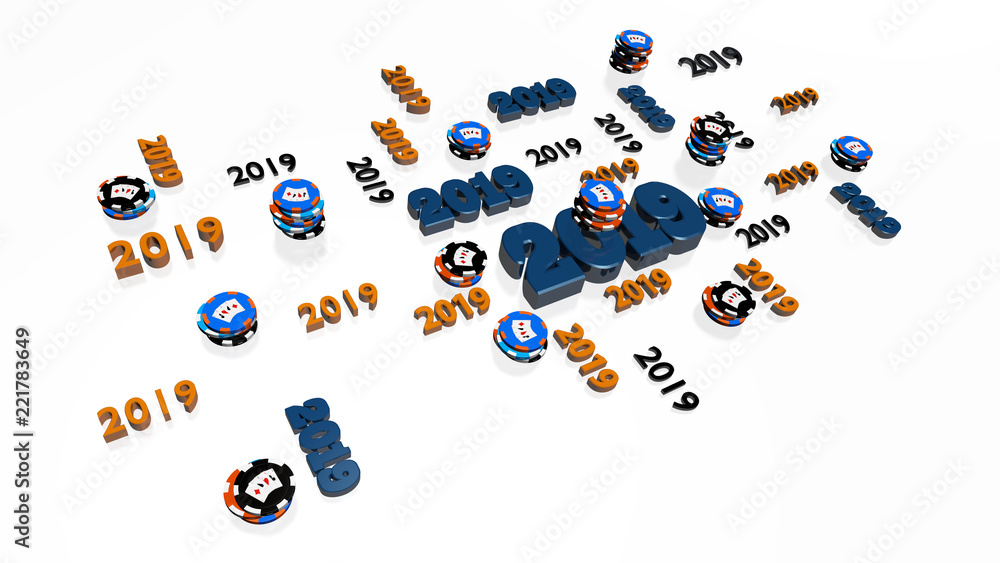 Lots of Casino Poker 2019 Designs with several Chips Lots of Casino Poker 2019 Designs with several Chips