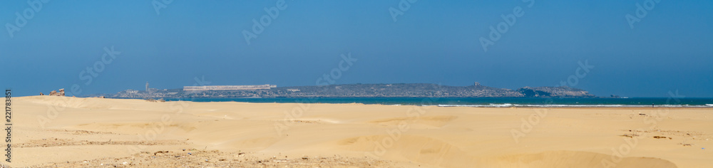 Beach and Essaouira, pano