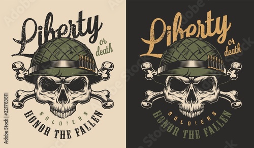 Skull t-shirt print concept