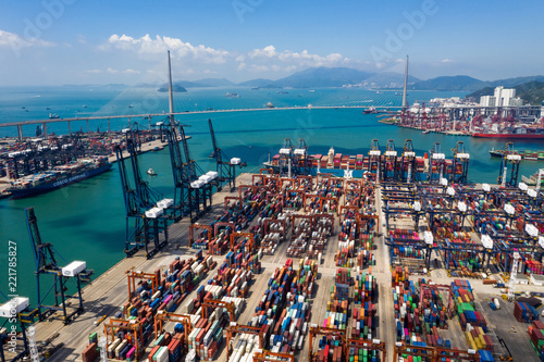 Kwai Tsing Container Terminals in Hong Kong photo