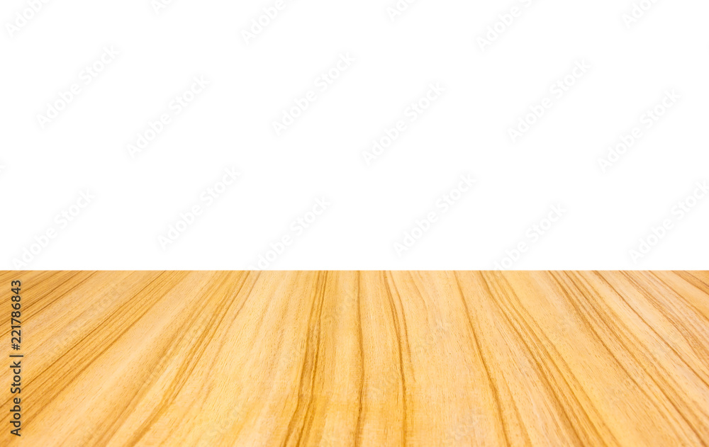 wooden decking or flooring perspective view with wooden texture isolated on white background for interior design decoration backdrop. wooden decking or flooring perspective view with wooden texture isolated on white background for interior design decoration backdrop.