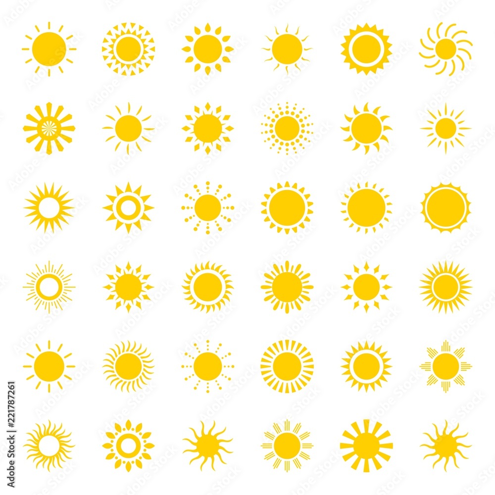 sun with ray of light, geometric icon sun with ray of light, geometric icon