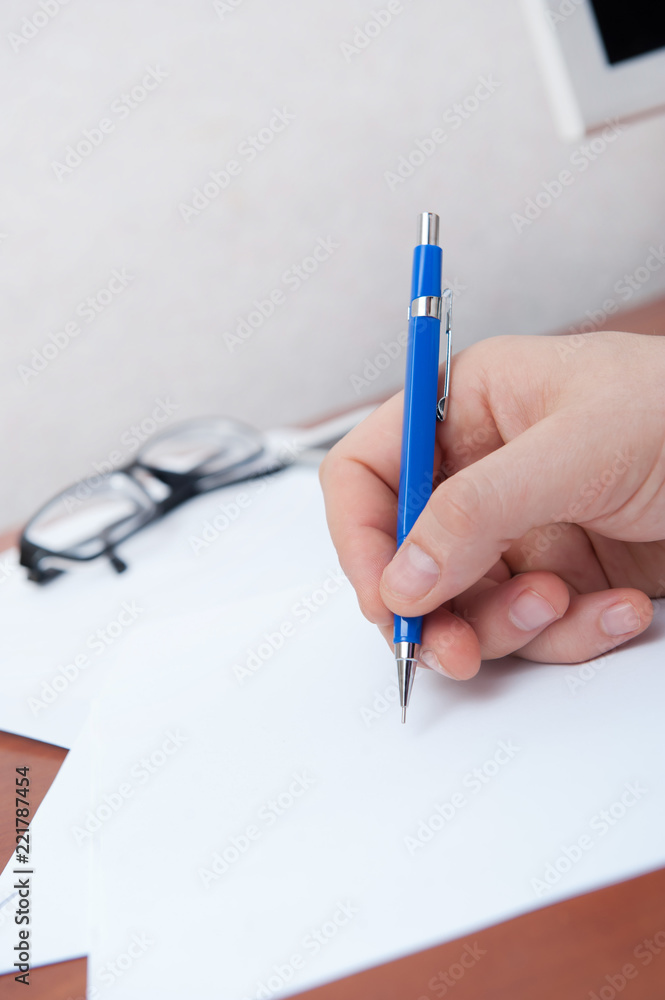 Hand signs documents