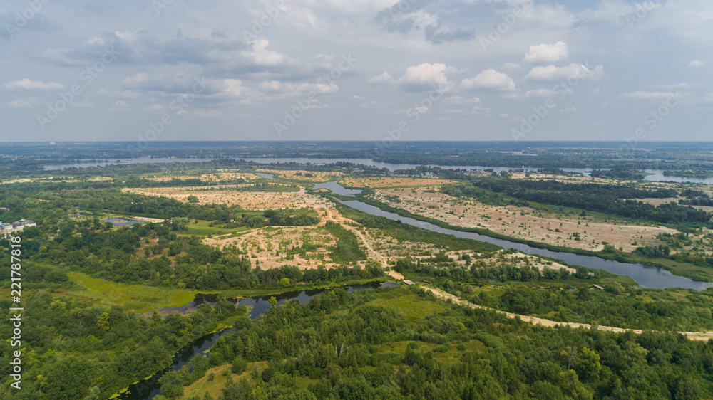 Aerial view of the trees. Summer. Nature. Kiev (Kyiv). Ukraine. Aerial view of the trees. Summer. Nature. Kiev (Kyiv). Ukraine.