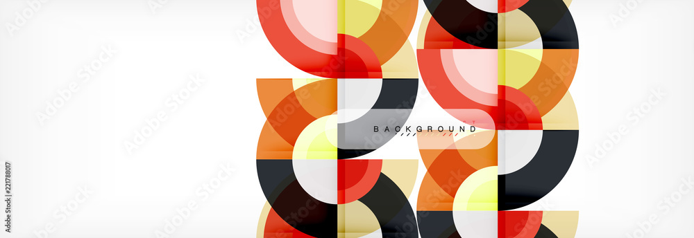 Vector circular geometric abstract background Vector circular geometric abstract background