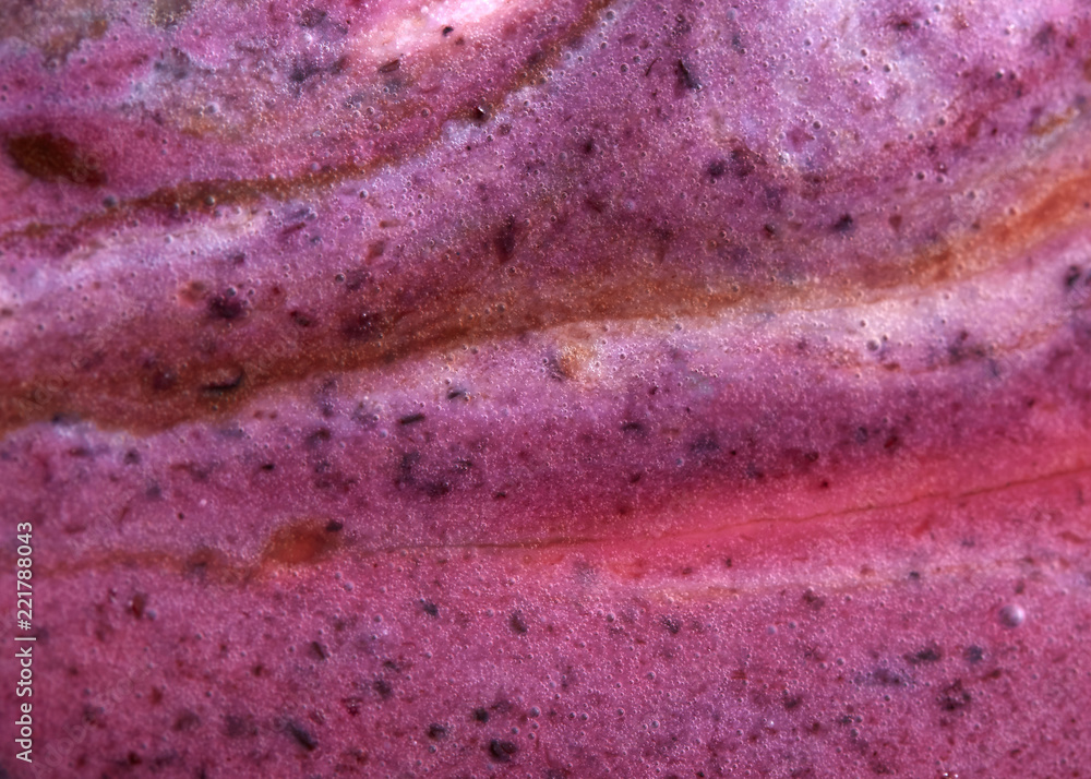 Fototapeta premium Creative colorful background with melting sorbet in a brown and pink tones. Summer concept.
