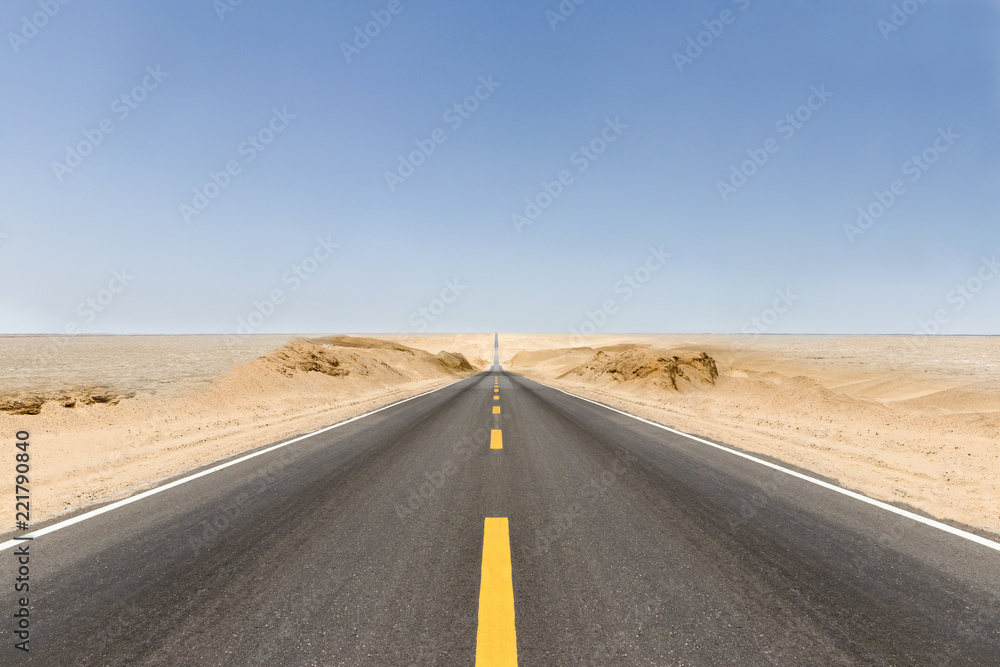 Fototapeta premium road in desert