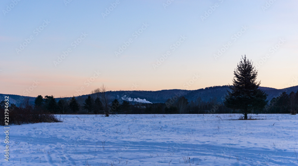 Obraz premium lake in winter