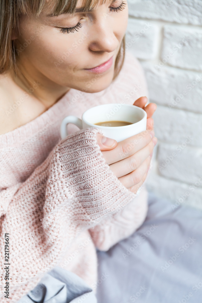 To get warm on a cool morning with coffee To get warm on a cool morning with coffee
