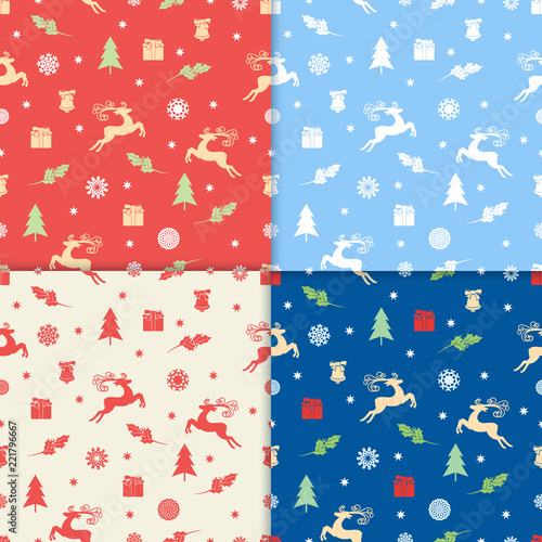 Seamless christmas pattern. Vector illustration