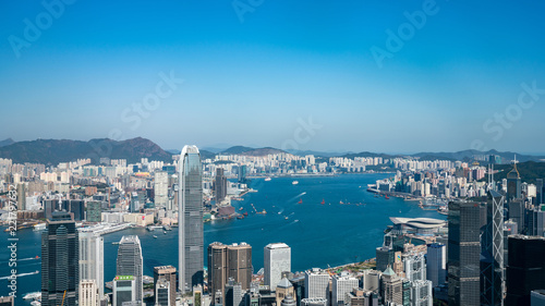 Fototapeta Naklejka Na Ścianę i Meble -  Hong Kong city scenery