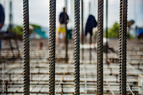 reinforcement, construction background, construction site