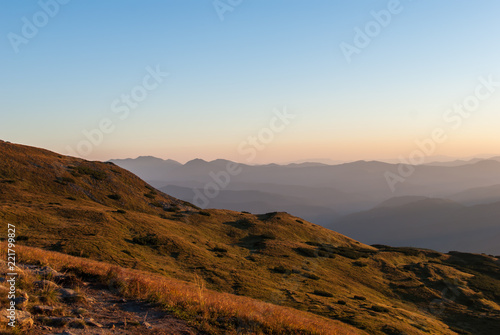 Carpathians, Chornohora, Beautiful Autumn Landscape in Carpathians