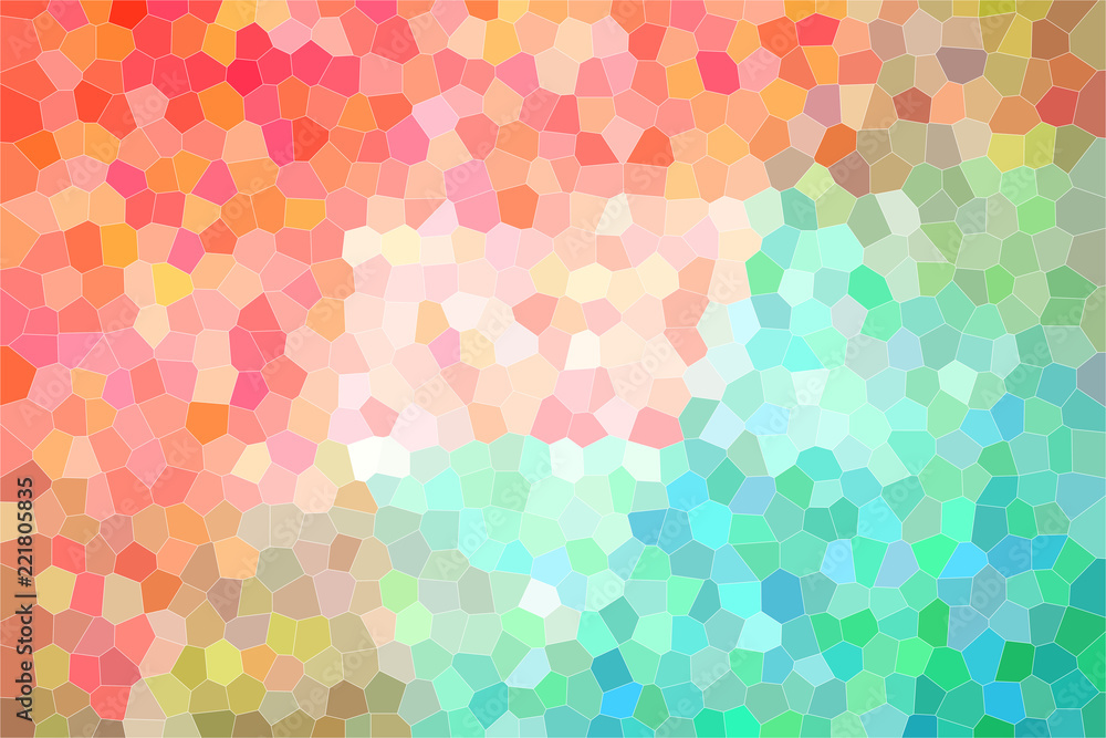 Good abstract illustration of green, blue and red bright Small hexagon. Handsome background for your design. Good abstract illustration of green, blue and red bright Small hexagon. Handsome background for your design.