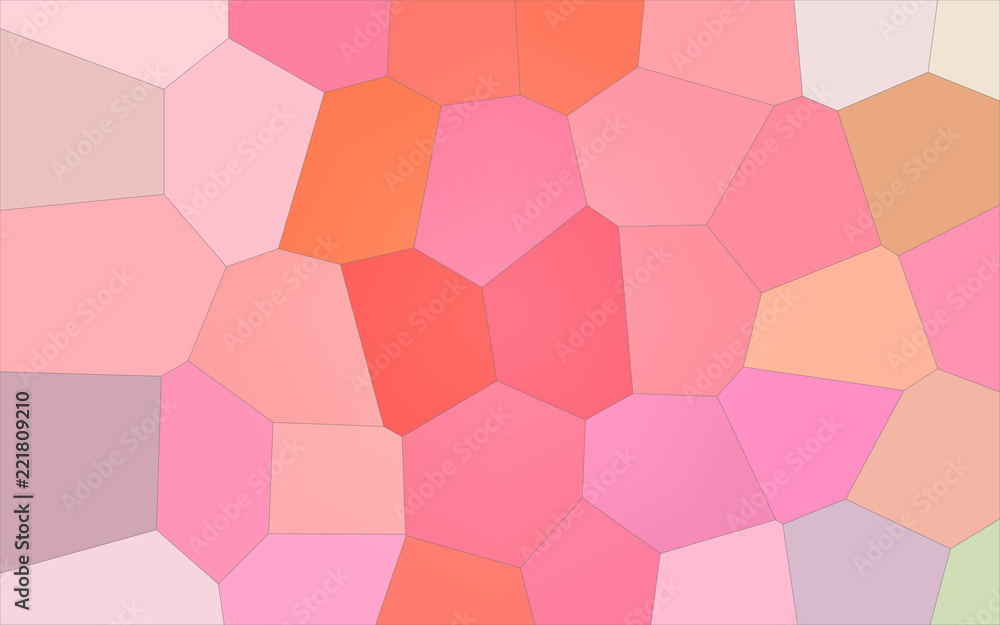 Abstract illustration of white and red bright Giant Hexagon background, digitally generated. Abstract illustration of white and red bright Giant Hexagon background, digitally generated.