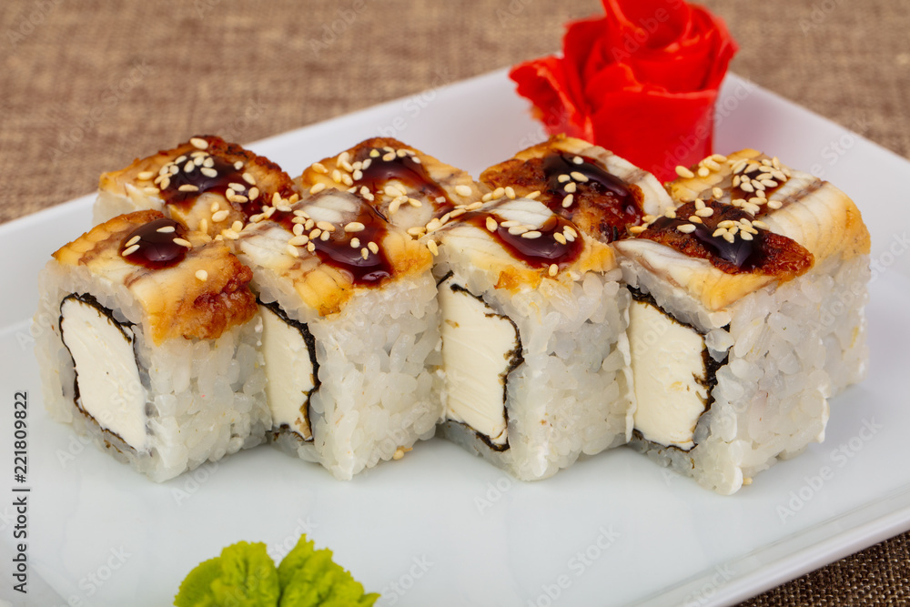 Japanese eel roll Japanese eel roll