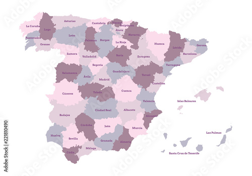 Spain map illustration