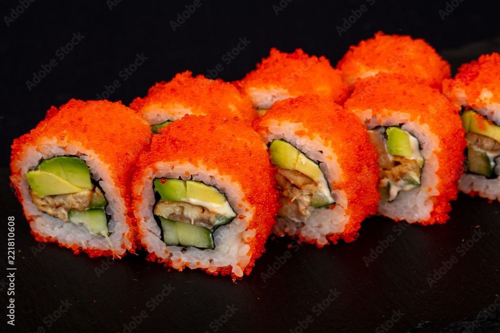 Japanese roll with eel