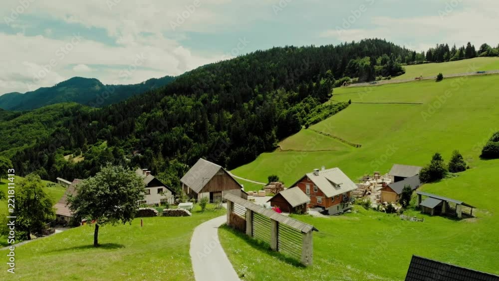 View over Spodnja Sorica village, Slovenia View over Spodnja Sorica village, Slovenia