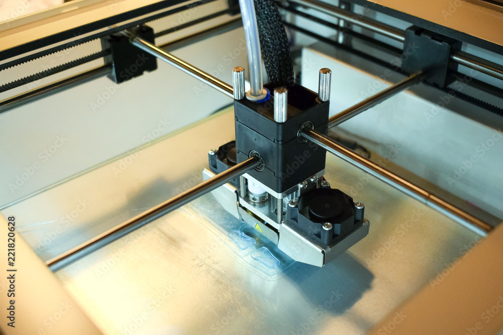3d printer in action. Creating things on the 3d printer. 3d printer in action. Creating things on the 3d printer.