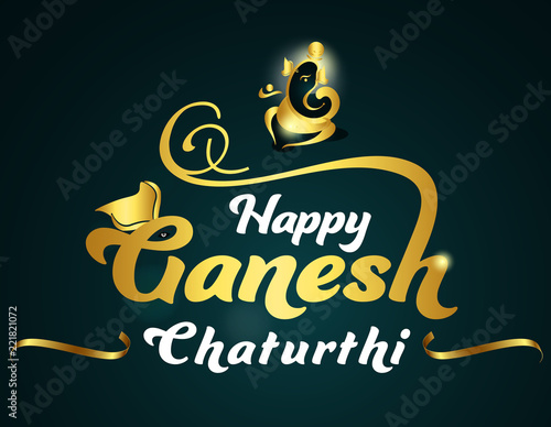 happy ganesh chatruthi backround photo