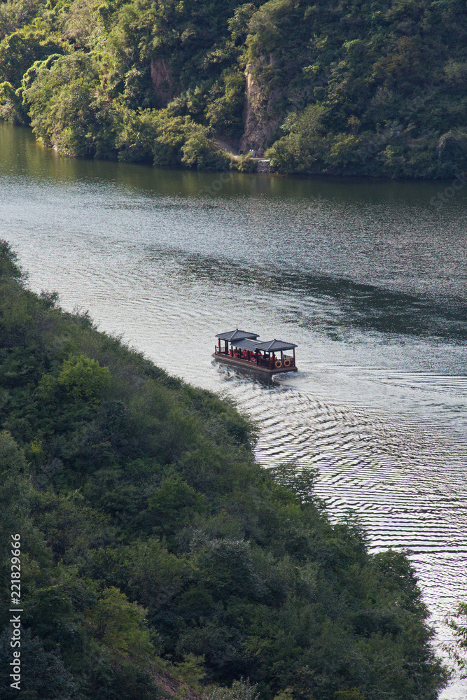 Badaling National Forest Park Boat on the lake