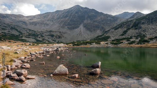 Landscape with Clear waters of Musalenski lakes, Rila mountain, Bulgaria