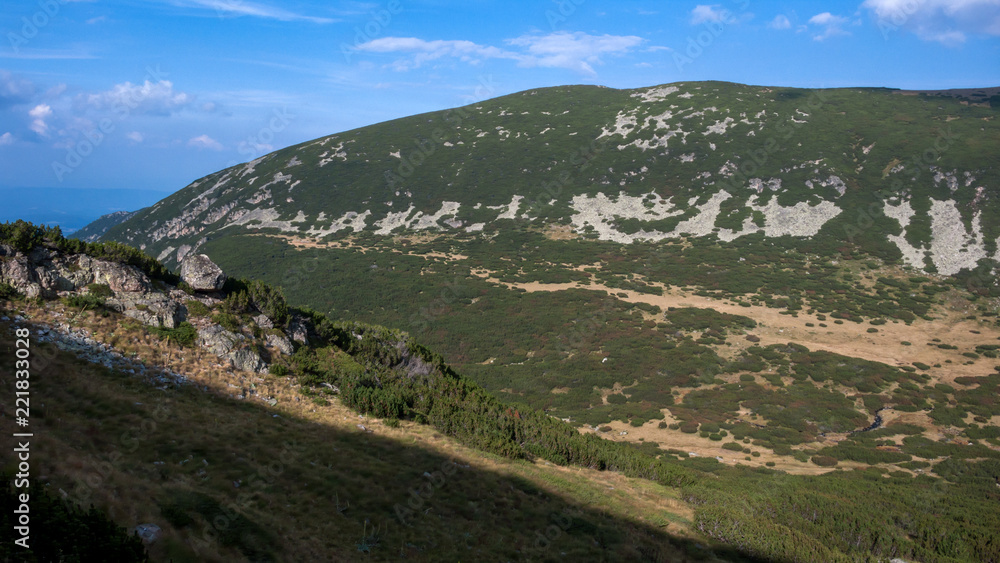 Amazing Landscape from Route to climbing a Musala peak, Rila mountain, Bulgaria