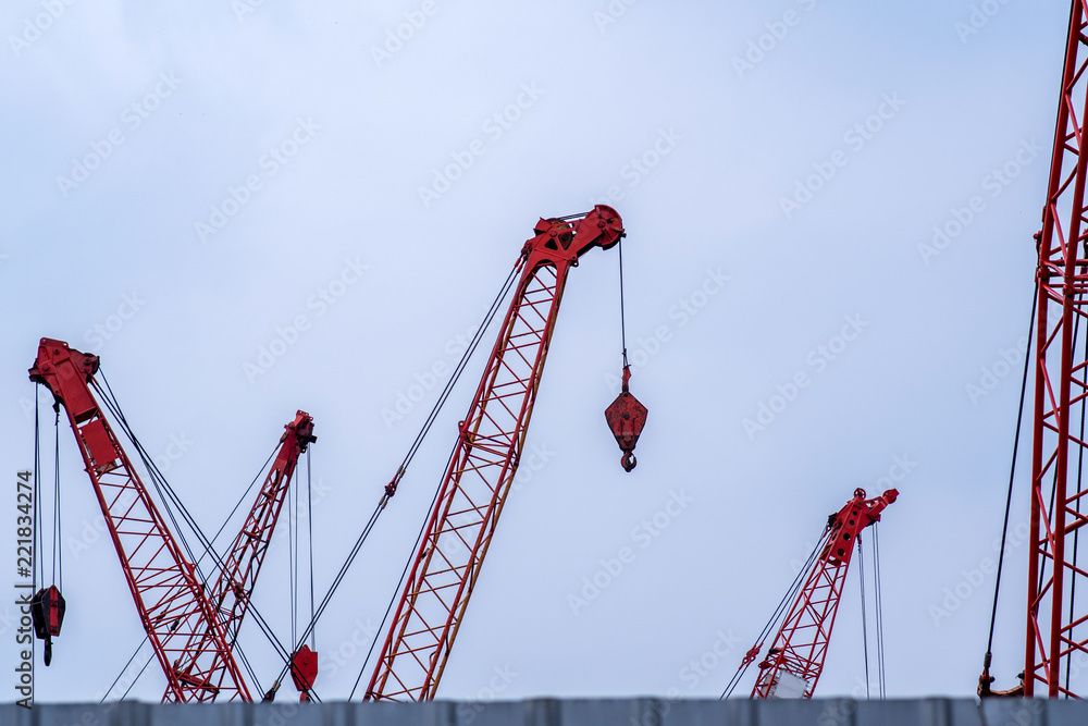 construction cranes in store