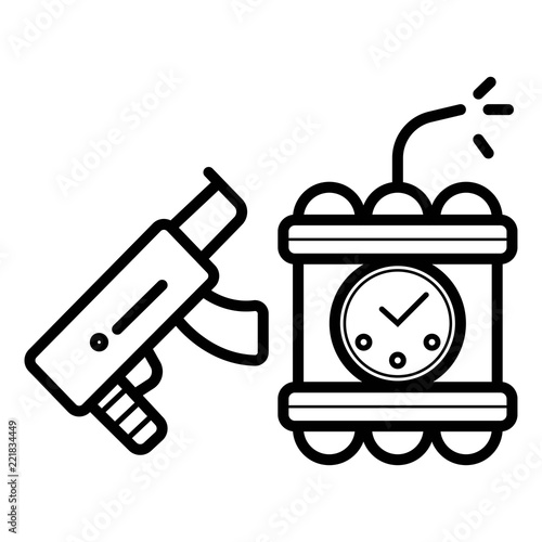 Criminal icon vector