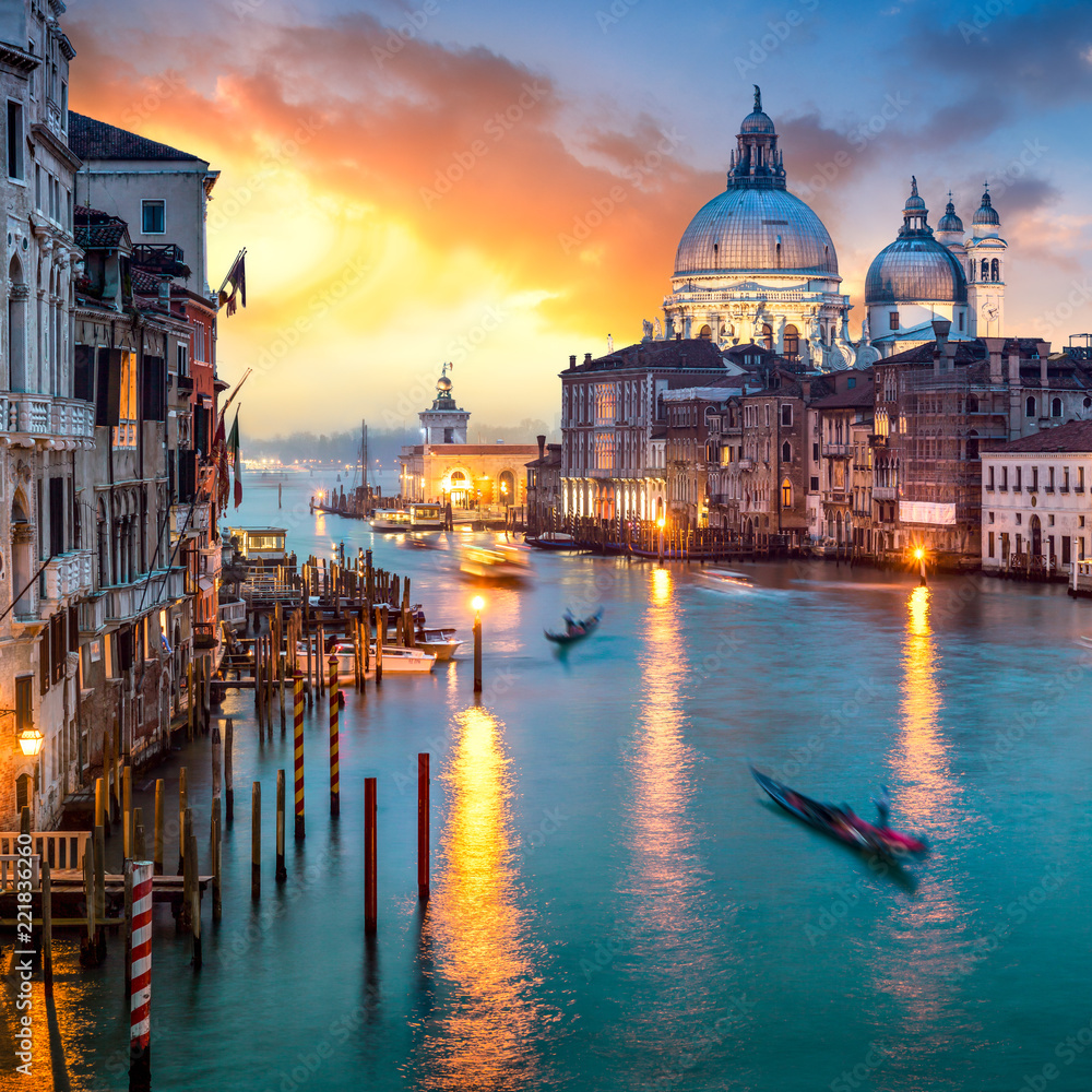 Obraz premium Kanał Grande w Wenecji, Włochy
