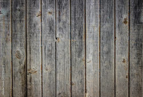 texture of old boards with remnants of brown paint