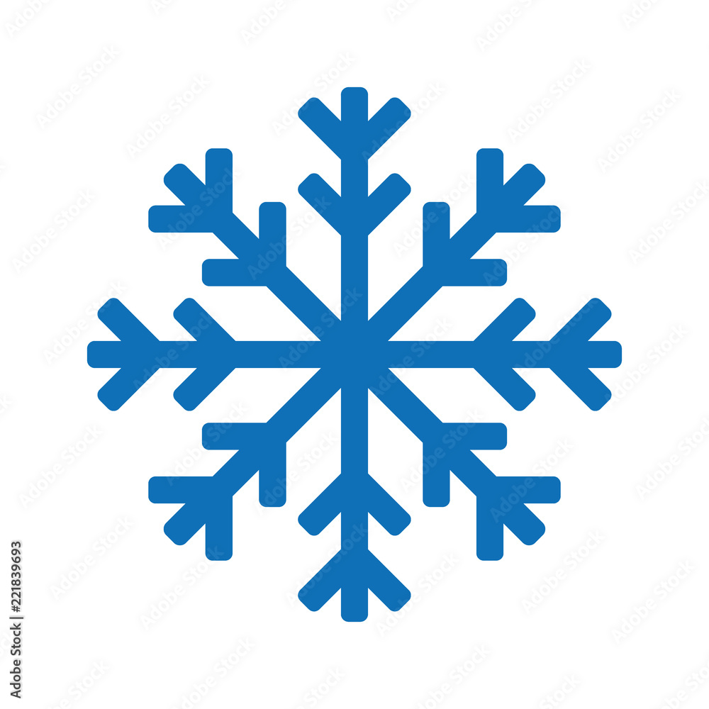 Snowflake icon or logo. Christmas and winter theme symbol. Vector and illustration. Snowflake icon or logo. Christmas and winter theme symbol. Vector and illustration.