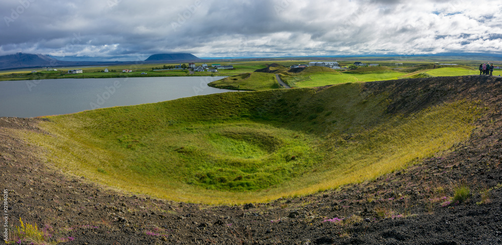 Lake Myvatn and the Skutustadir Pseudocraters