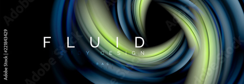 Flowing glowing color motion concept, trendy abstract layout template for business or technology presentation or web brochure cover, wallpaper