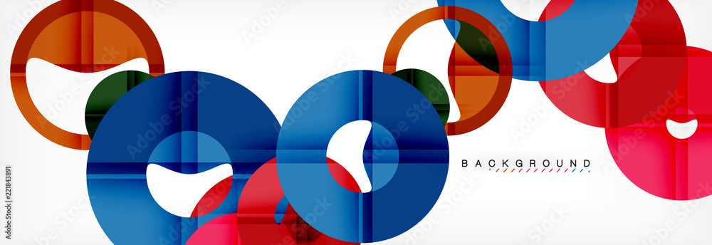 Geomtric modern backgrounds, rings abstract template Geomtric modern backgrounds, rings abstract template
