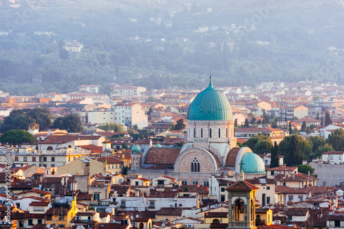 Photography Great Synagogue of Florence at Sunrise