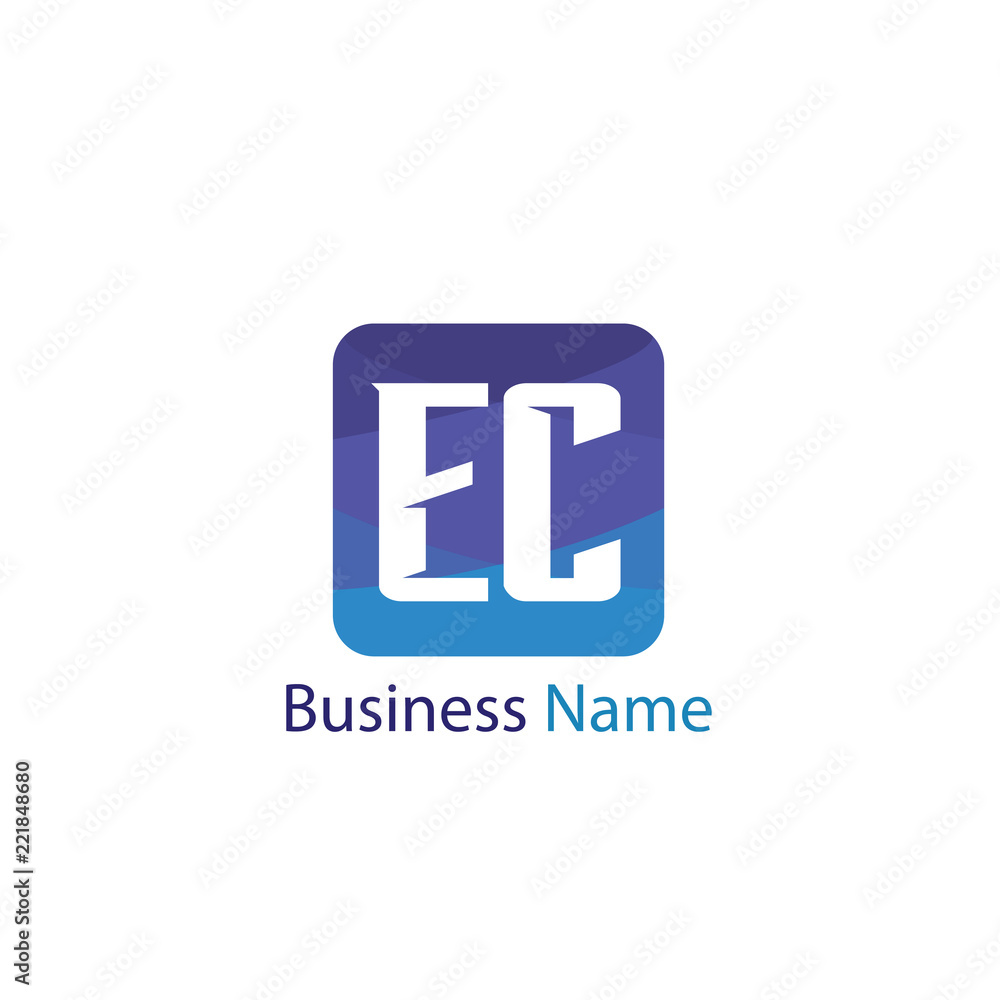 Obraz premium Initial Letter EC Logo Template Design