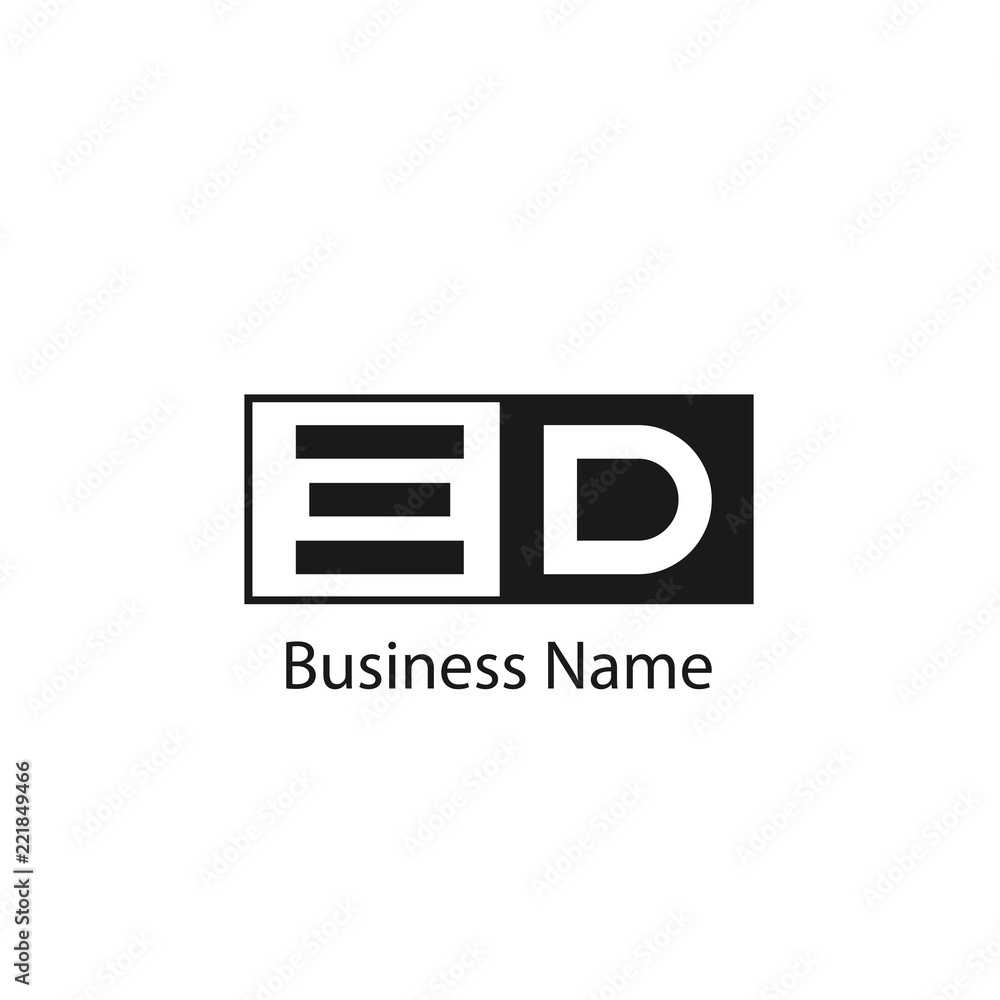 Initial Letter ED Logo Template Design Initial Letter ED Logo Template Design
