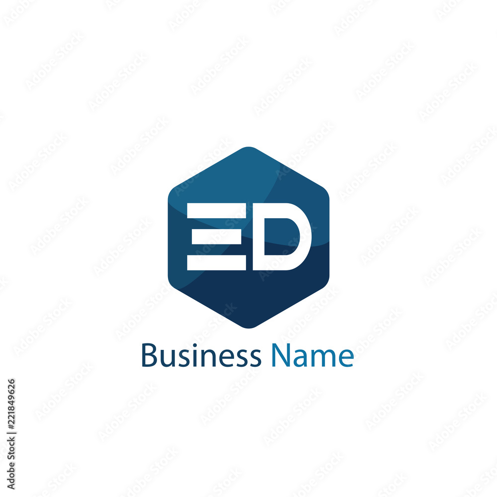 Initial Letter ED Logo Template Design Initial Letter ED Logo Template Design