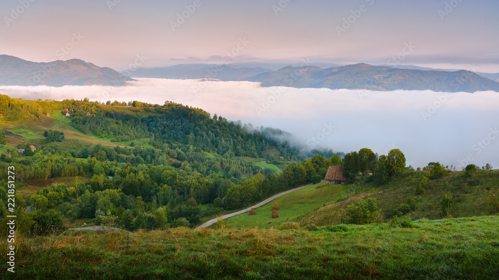 Obraz premium Landscape from Transylvania - Dumesti, Romania