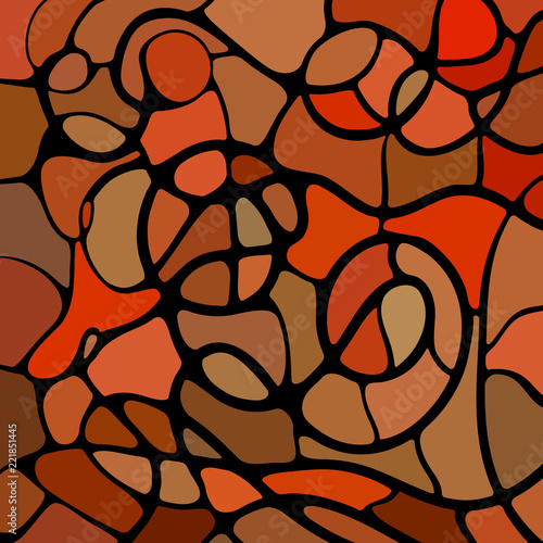 abstract vector stained-glass mosaic background
