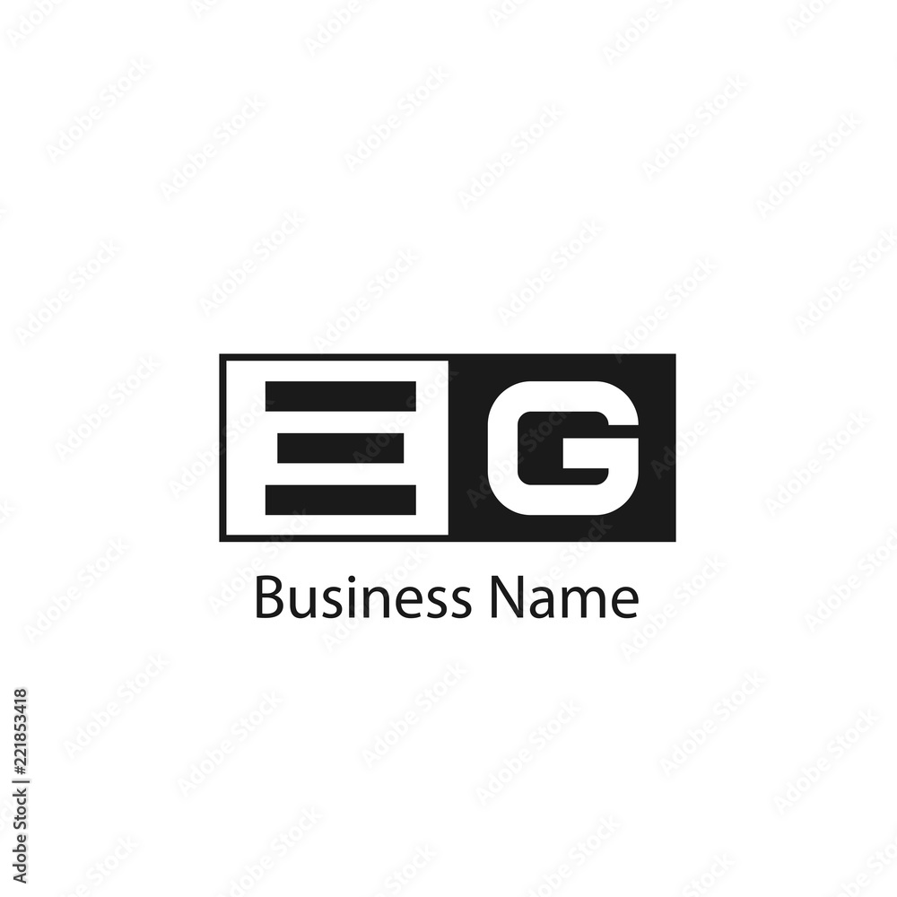 Initial Letter EG Logo Template Design Initial Letter EG Logo Template Design