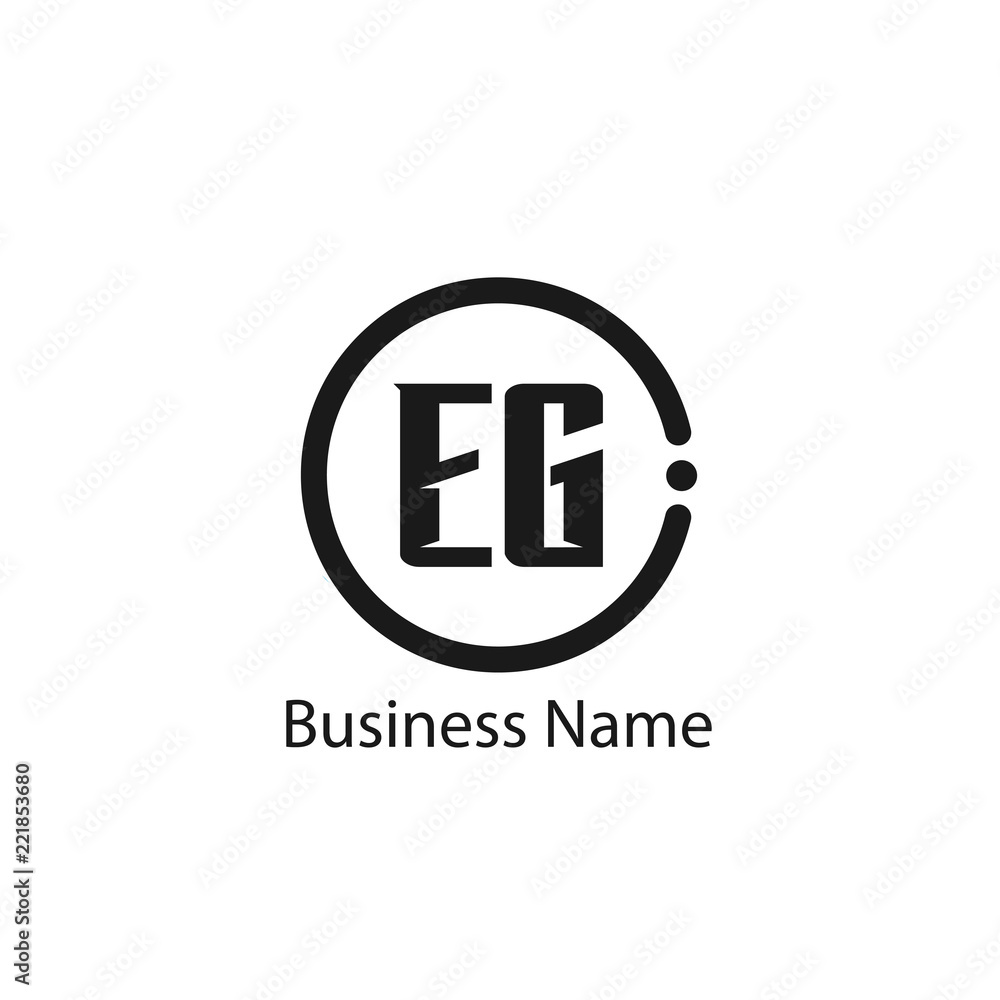 Initial Letter EG Logo Template Design Initial Letter EG Logo Template Design