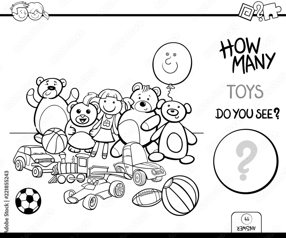 counting toys educational game coloring book counting toys educational game coloring book