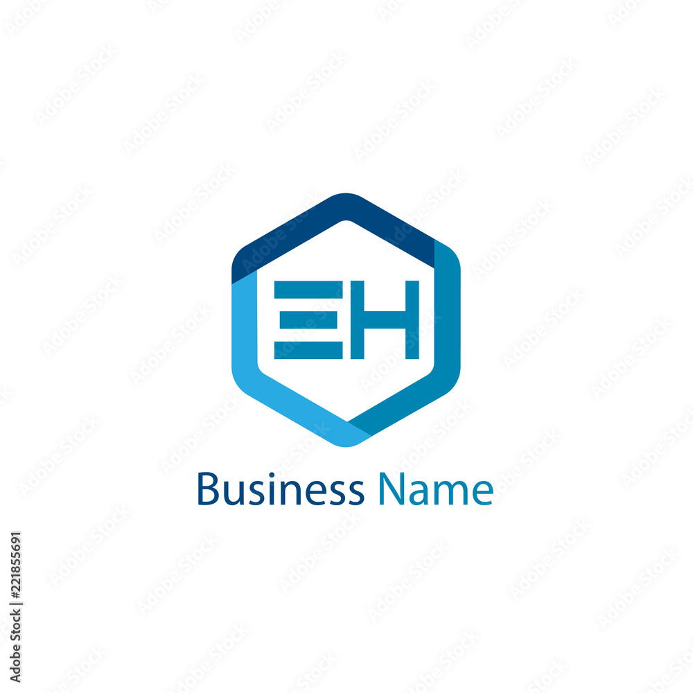 Initial Letter EH Logo Template Design Initial Letter EH Logo Template Design